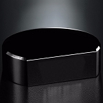 Black Glass Base - Cut Circle 1